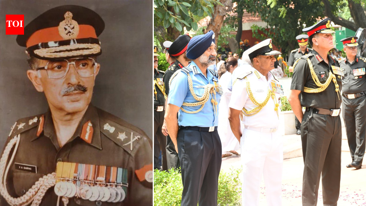 Military bids farewell to former Army chief Gen VN Sharma who led force while fighting on four fronts