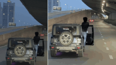 Watch: Man performs stunts on Dwarka Expressway, triggers police probe after video goes viral