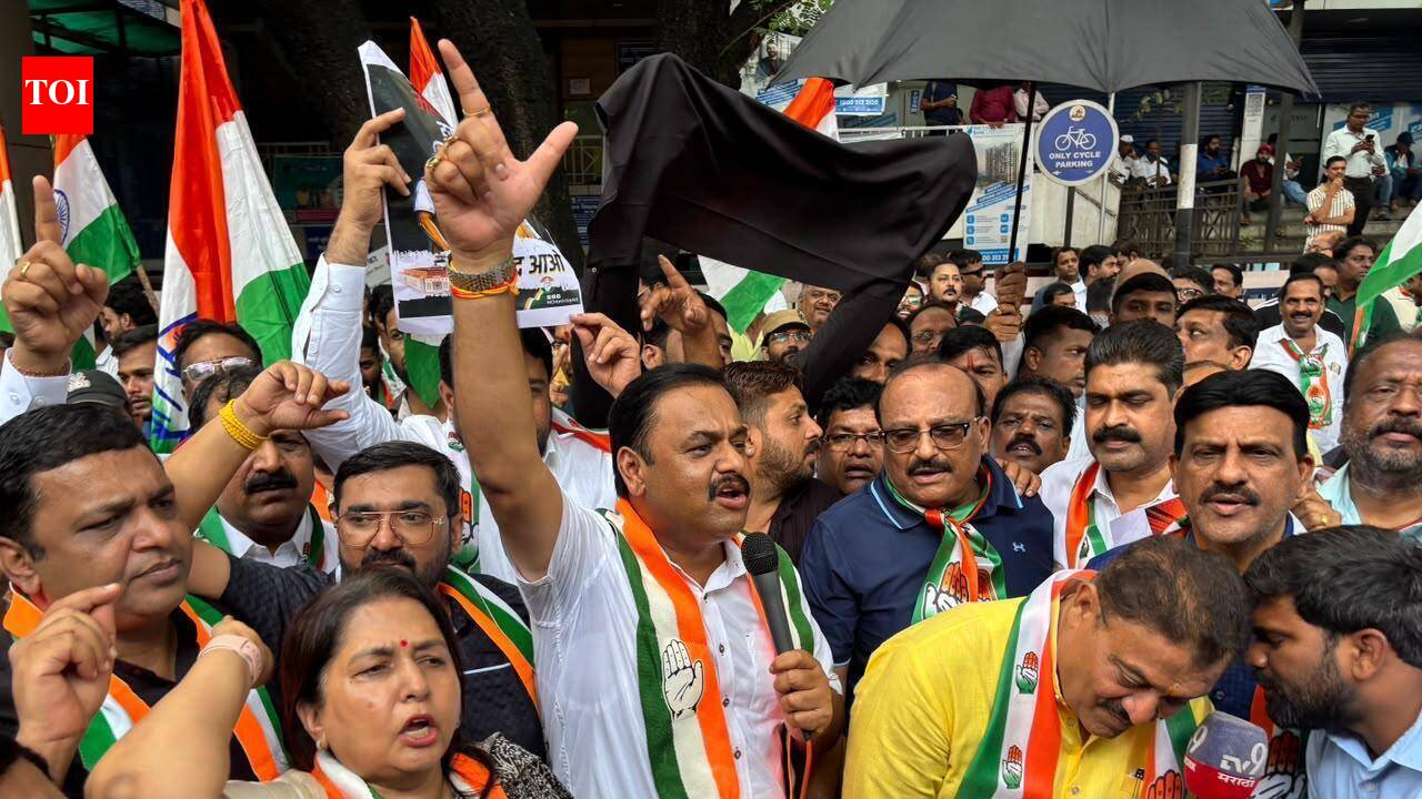 Cong, VBA demand Shah’s resignation, BJP protests at Congress Bhavan