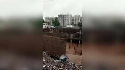 Ahmedabad: Wall collapses at Bopal, Bodakdev sites prompt AMC action