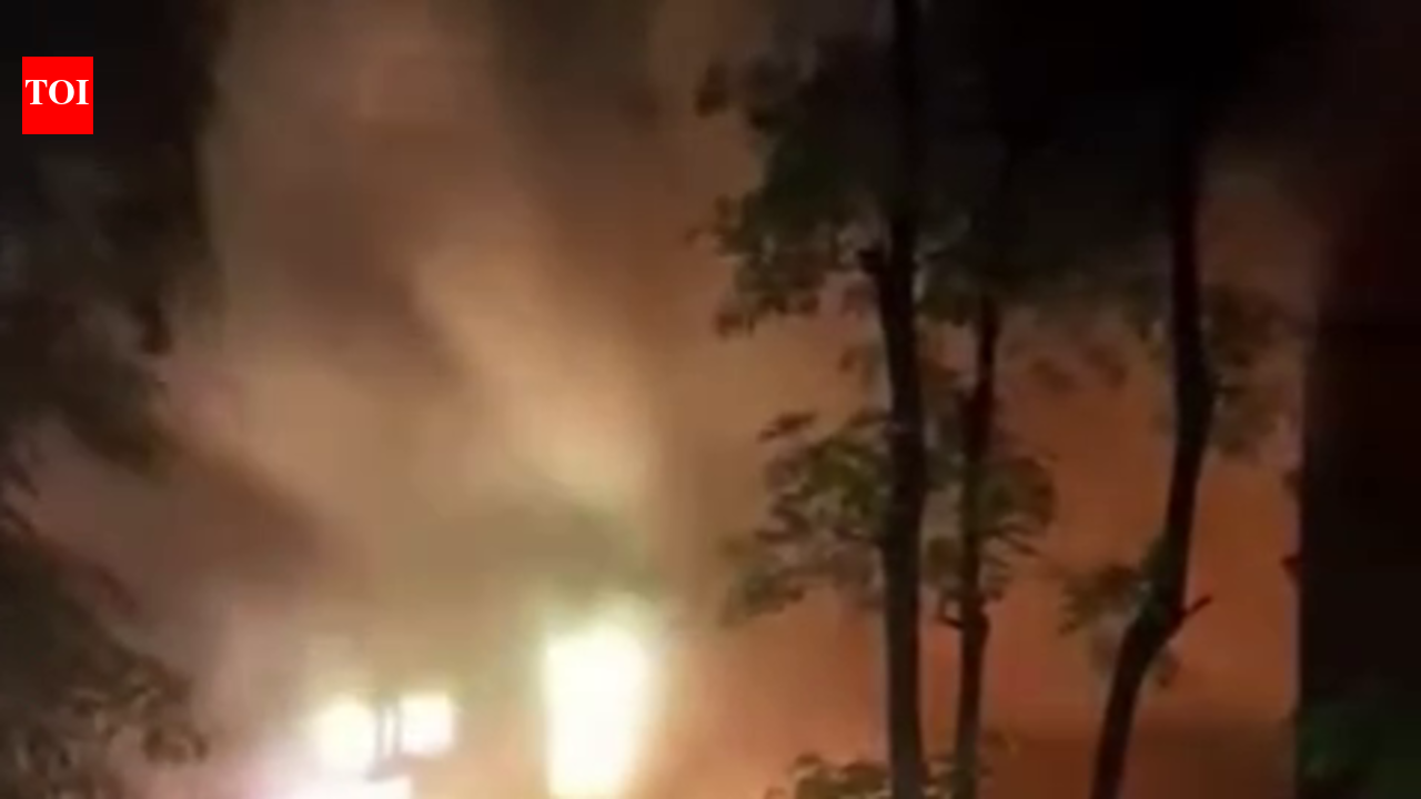 Inferno chars pizzeria amid pouring rain