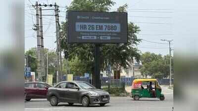 Challan information on public screen in new name and shame tactic in Gurgaon