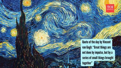 Quote of the day by Vincent van Gogh: “Great things are not done by impulse, but by a series of small things brought together”