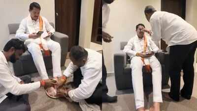 ‘Culture of Congress leaders’: BJP minister slams Nana Patole feet-washing video
