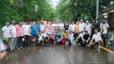 Navi Mumbai residents protest against Cidco’s ‘double standards’ over Kharghar hill seasonal entry ban