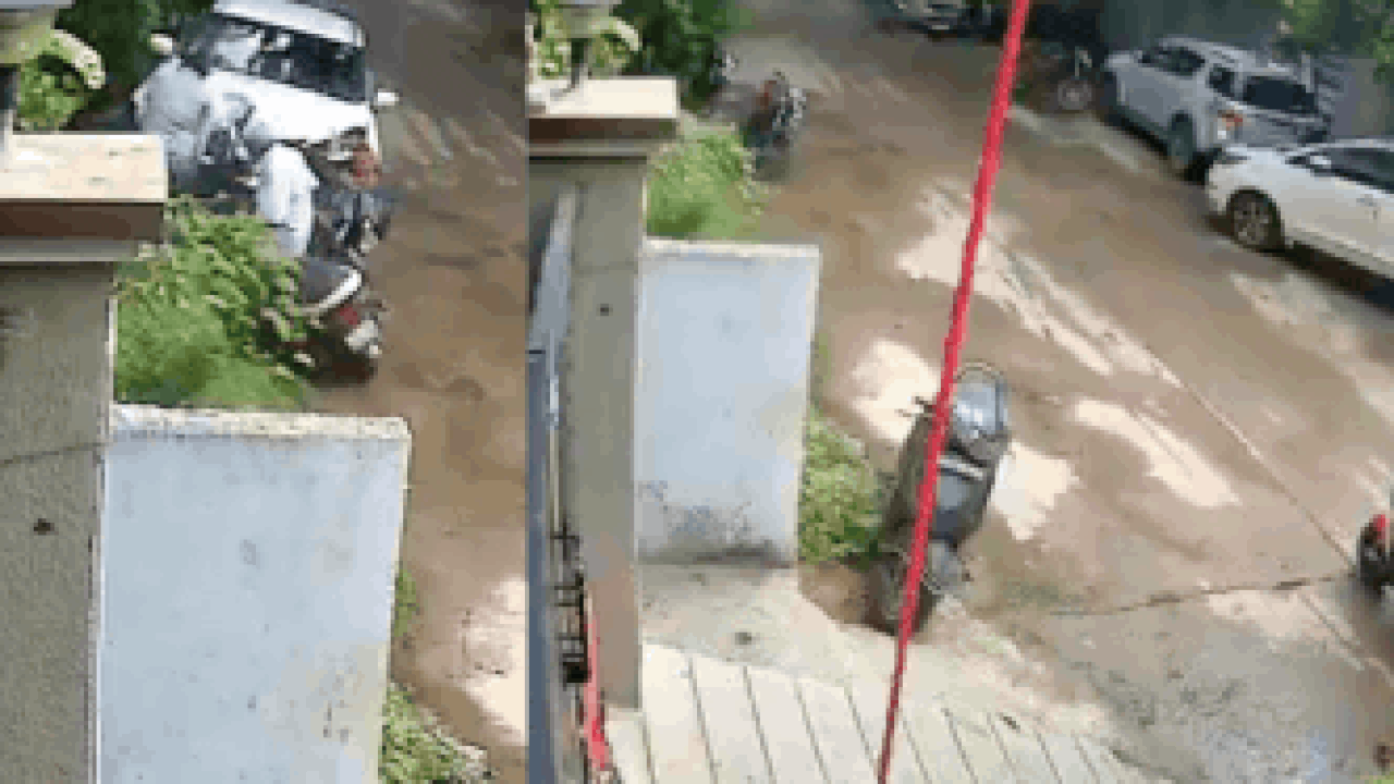 Minor's car crashes into 2-wheeler, 7 vehicles in Hyderabad; CCTV captures horror as 1 killed