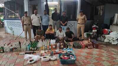 Ahmedabad: Cheap liquor sold as premium brands, 4 arrested