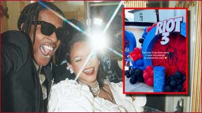 Rihanna and A$AP Rocky host a Spider-Man-themed party for their son, Riot's 3rd birthday - Video