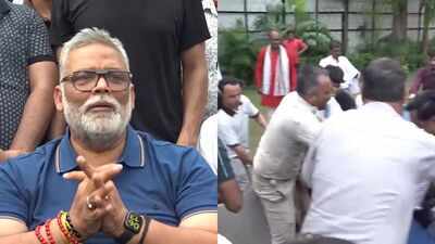 High drama unfolds as Pappu Yadav attacked during Delhi press meet