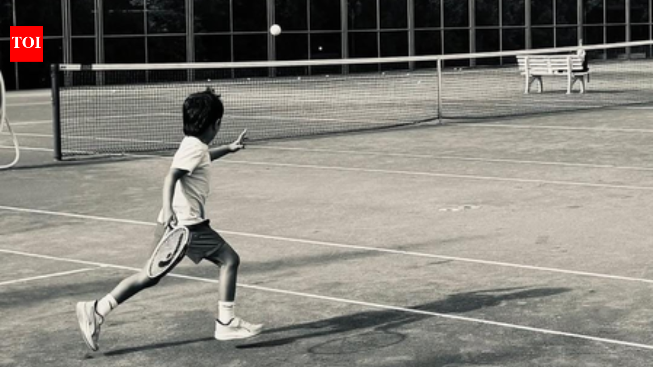 Kareena Kapoor shares adorable photo of son playing Tennis; calls him ‘My champion’