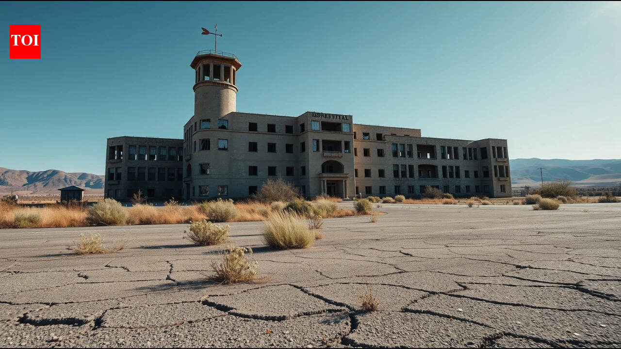 America's largest ghost towns, with homes and a hospital still standing