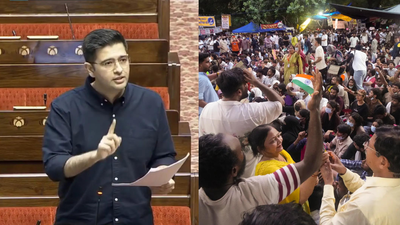'Students' stir not for comeback of any flop political party': Raghav Chadha in Rajya Sabha