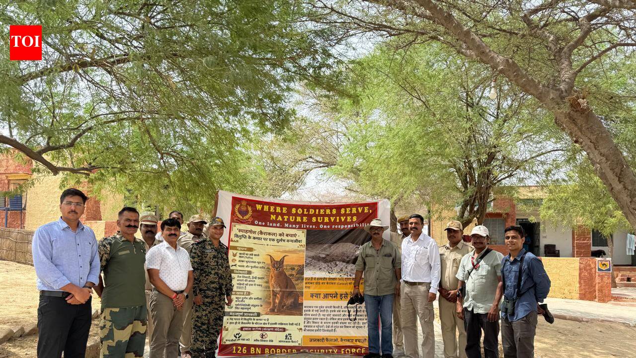 BSF joins Raj forest department to protect caracal along Jaisalmer border