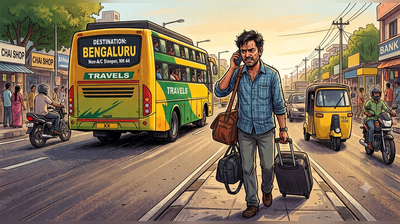 Kicked off bus with heavy luggage in Bengaluru, man fights travel operator & wins Rs 3k