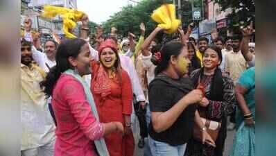Young, first-time voters enthused over victory of PK; join celebrations, raise slogans