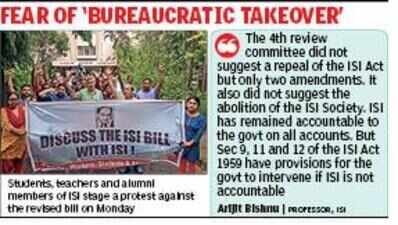ISI Bill tabled in Lok Sabha amid opposition protest, campus stages demonstration