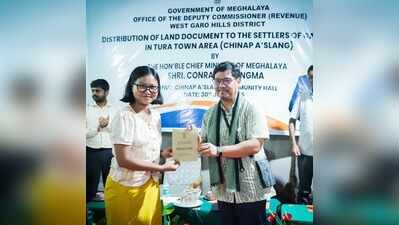 754 households in Tura received land pattas from CM Conrad