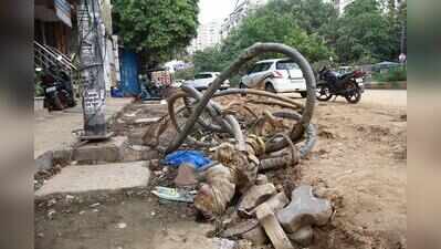 I’puram drainage work snaps water, power & internet lines