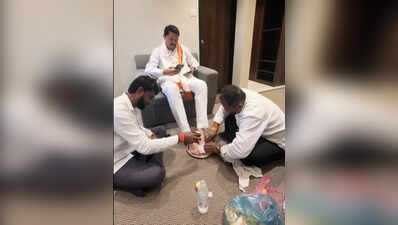 Patole defends feet-washing, calls it ‘Guru Purnima’ ritual