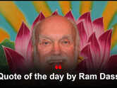Ram Dass on acceptance: Letting go of expectations eases frustration; acceptance brings calm