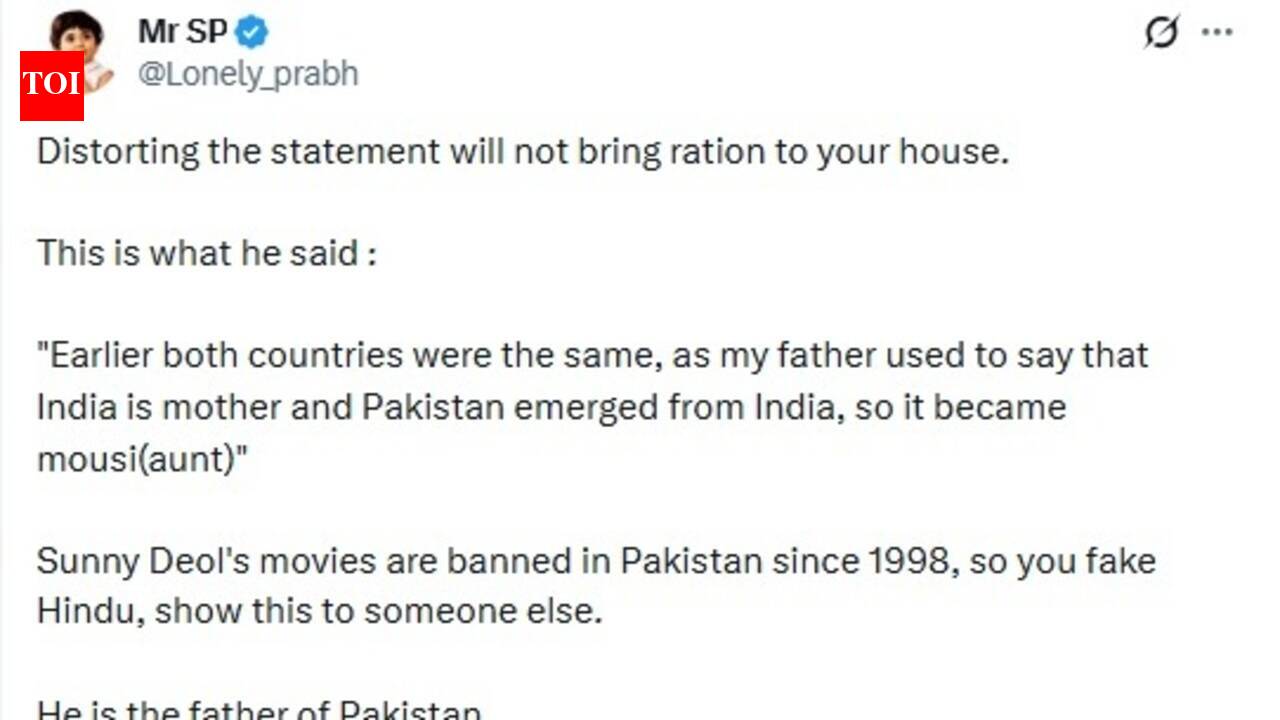 Sunny says Dharmendra referred to Pak as Mousi; faces FLAK