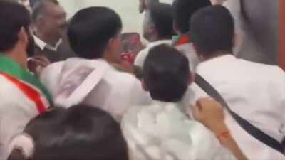 'Gungi gudiya' row: NCP workers barge into Maharashtra Congress office over remark on deputy CM Sunetra Pawar — watch