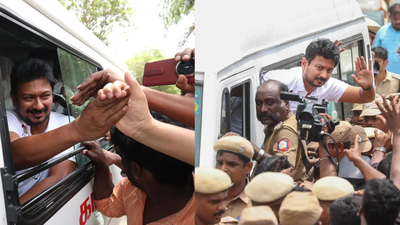 Smiles, waves and slogans: How Udhayanidhi’s arrest over ‘Trisha remark’ turned into political spectacle