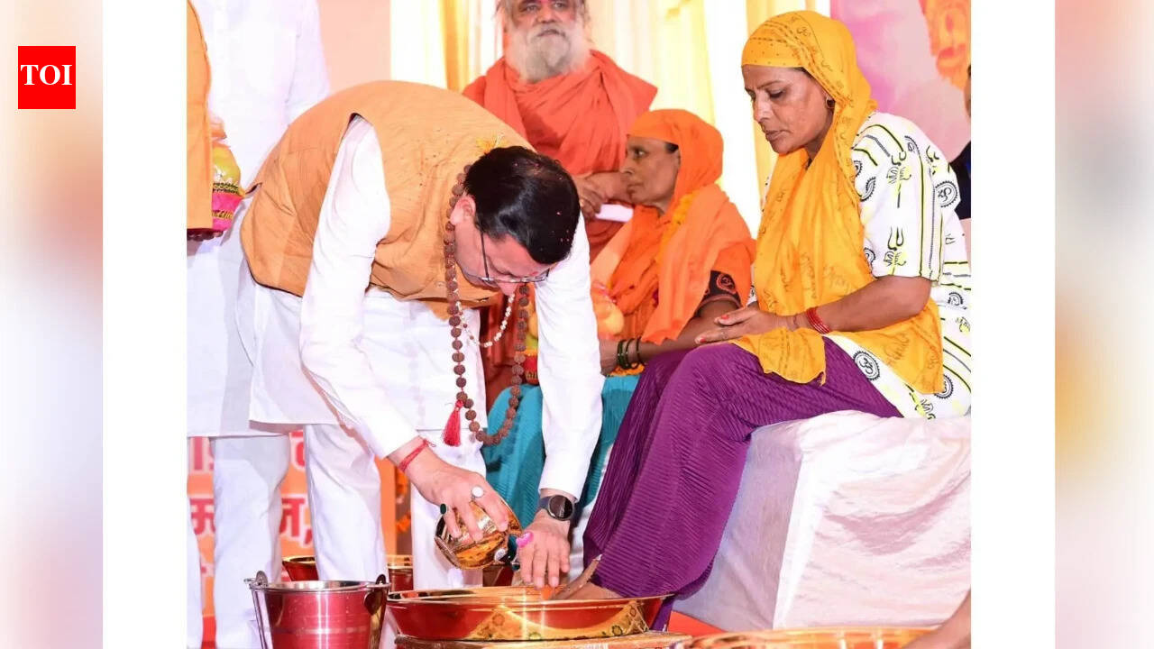 Uttarakhand CM Dhami welcomes Kanwariyas in Haridwar, inaugurates health camp amid Kanwar Yatra