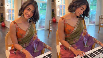 Pooja Hegde's America appearance proves nothing beats a beautiful saree