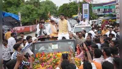 State BJP Yuva Morcha president arrives in city