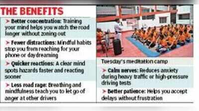 Keep your cool on the road: Cops hold meditation camp for commercial drivers