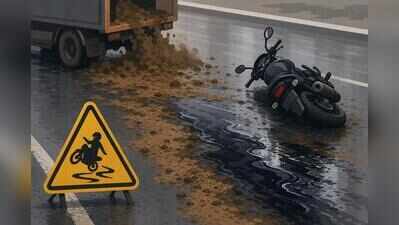 Over 15 two-wheeler riders sustain injuries after skidding on Raja Bahadur Mill Road in Pune