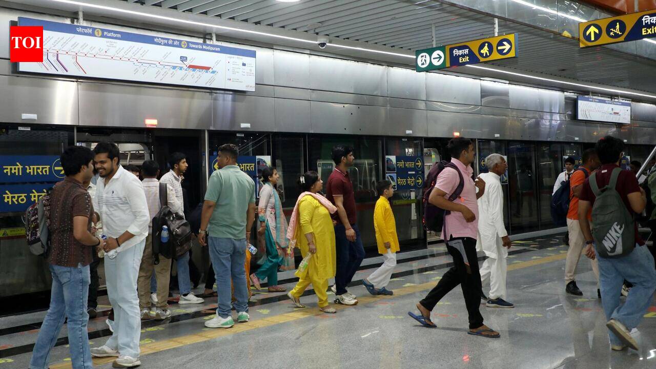 Kanwar rush on major Ghaziabad roads pushes rapid rail ridership to 1.5L