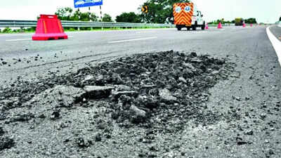 Weeks after launch, Rs 4,200-crore Lucknow-Kanpur expressway crumbles under first monsoon showers