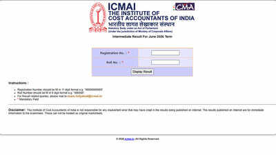 ICMAI releases June 2026 results; 7,885 complete Intermediate course, 4,220 clear Final course: Direct link