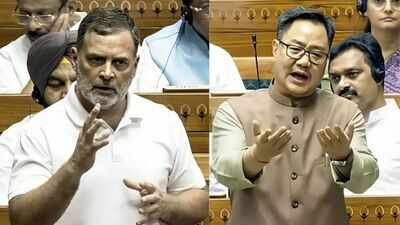 Rijiju, Rahul Gandhi hold 50-meeting meeting to break Parliament logjam
