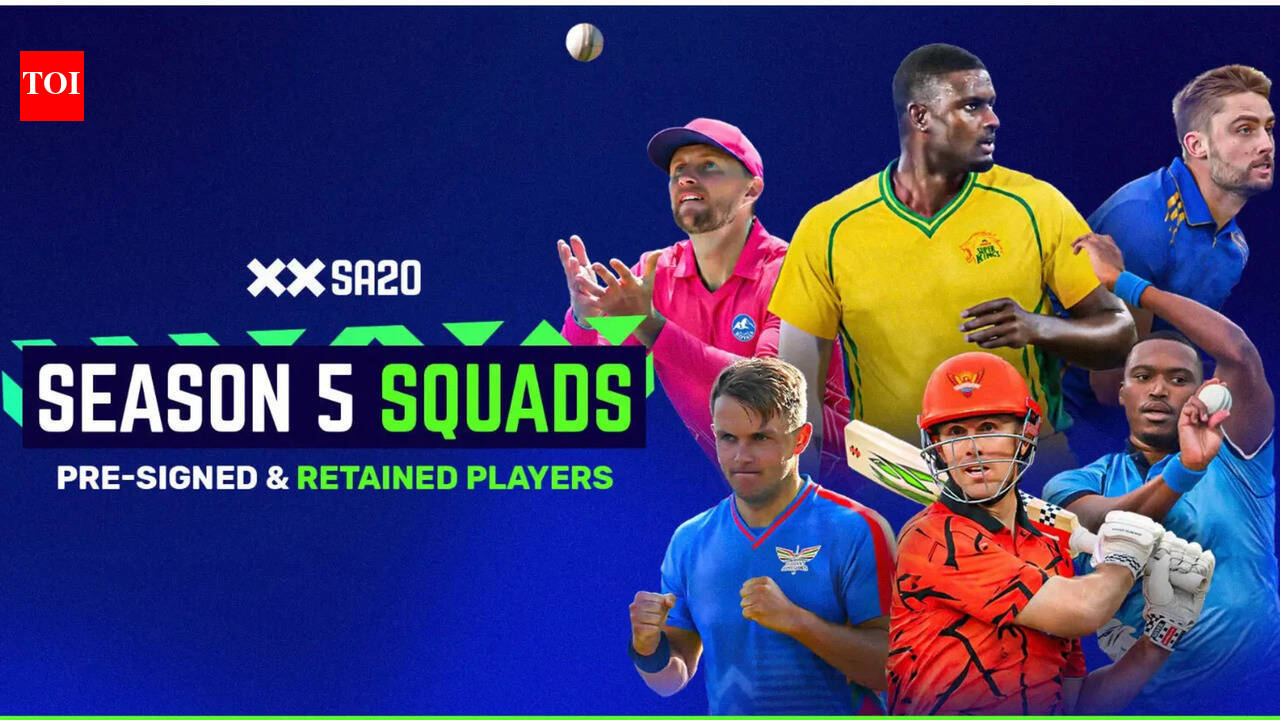 SA20 Season 5 pre-auction squad announcements