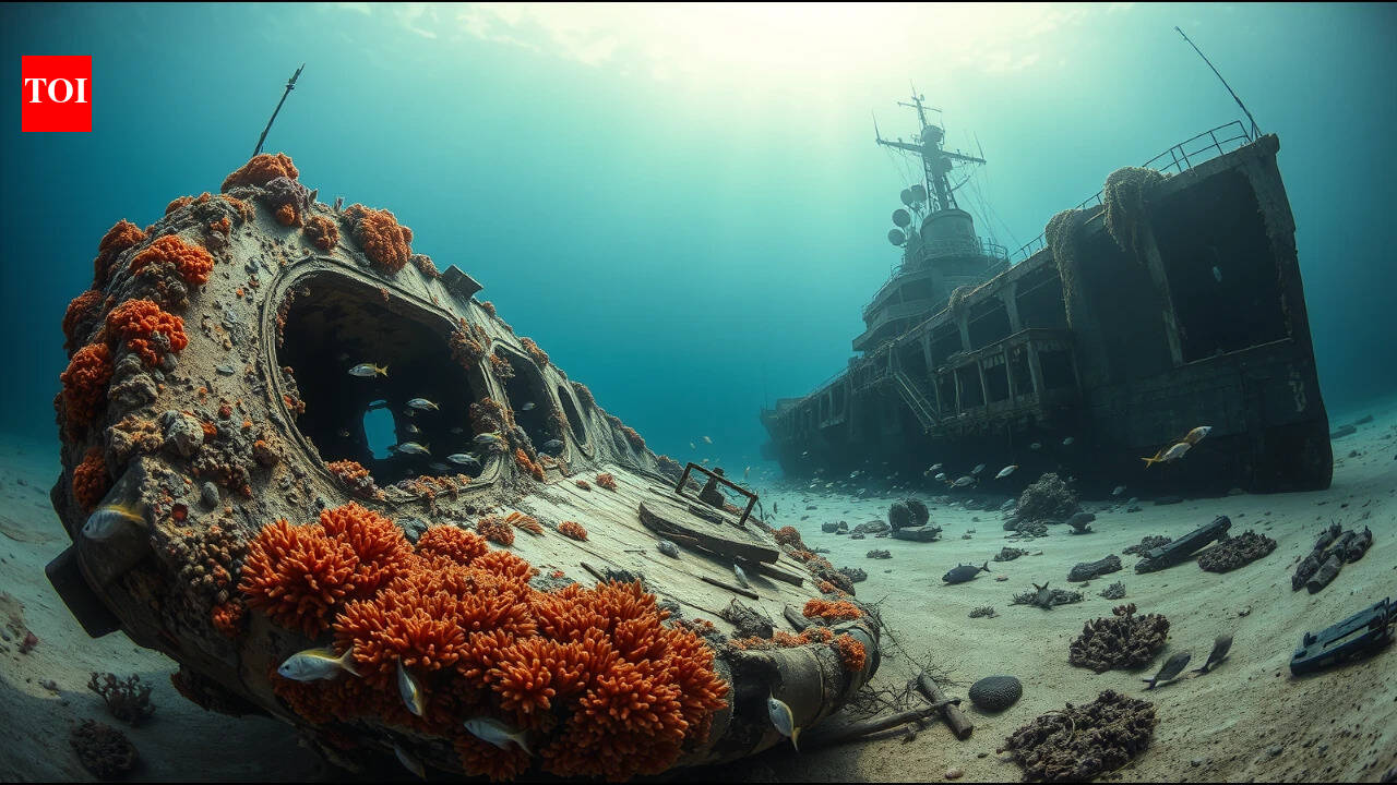 In 2011, three U.S. states sank a 563-foot Navy destroyer in the Atlantic; Hurricane Irene later broke the new artificial reef into three pieces