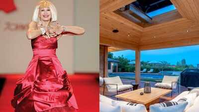 Betsey Johnson built her career on bold colour, but her $7.5 million Hidden Hills estate offers quiet interiors, mountain views and a four-stall barn