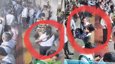Central Railway ticket collector carries injured passenger to safety at Mumbai's Dombivli station
