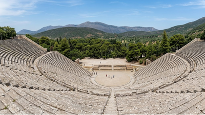 Built over 2,300 years ago, this ancient Greek theatre still stages live performances with extraordinary natural acoustics