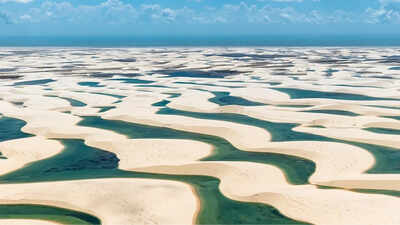 Brazil has a 1,565-square-kilometre "desert" that floods every rainy season; freshwater lagoons appear between white dunes, then vanish