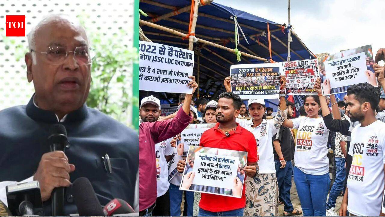 'We are with students': Kharge's 1st reaction on Jharkhand student protests