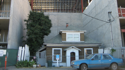 In 2006, 84-year-old Seattle homeowner Edith Macefield reportedly rejected a $1 million offer, so developers built a five-story complex around three sides of her house
