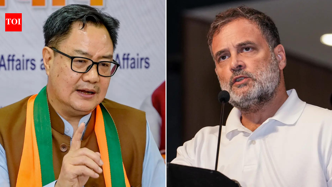 'We are not enemies': Rijiju meets Rahul to break Parliament logjam over Delimitation, FCRA