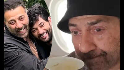<strong>Watch: Sunny Deol and Karan Deol recreate 'Batwara 1947' dialogues mid-flight</strong>