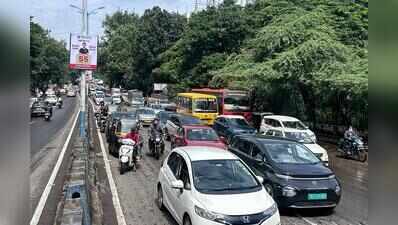 Triple trouble: Traffic curbs, potholes & vehicle breakdowns bring city to a halt