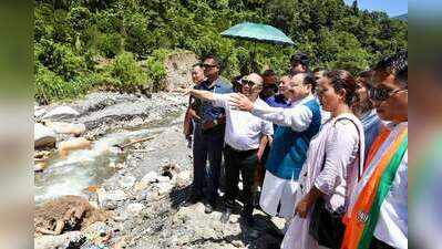 Nadda reviews Arunachal flood damage, pledges support