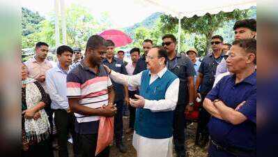 Nadda reviews Arunachal flood damage, pledges support