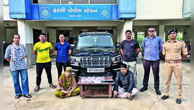 Couple caught with MD worth Rs 42L